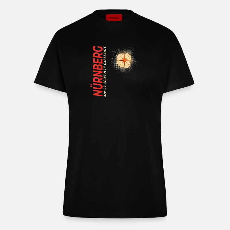 Nürnberg - Fitted T-Shirt - made by SPREAD - SOLID BLACK