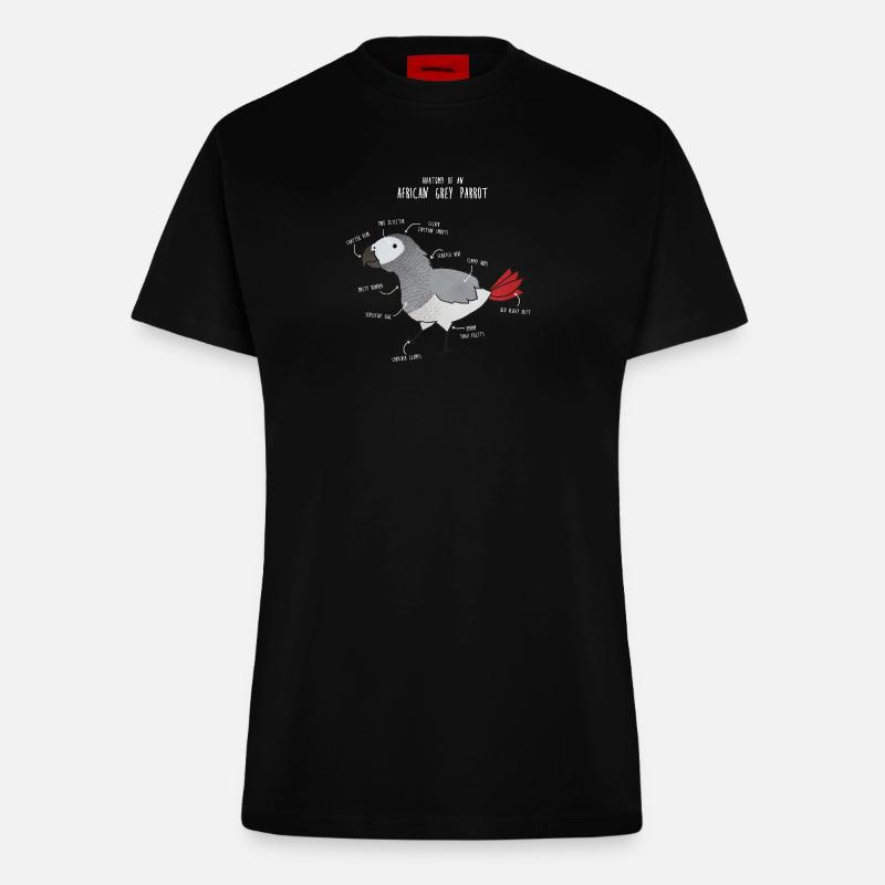Anatomie der Kugelpython - Fitted T-Shirt - made by SPREAD - SOLID BLACK