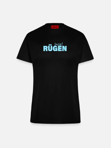 INSEL RÜGEN - Fitted T-Shirt - made by SPREAD - SOLID BLACK