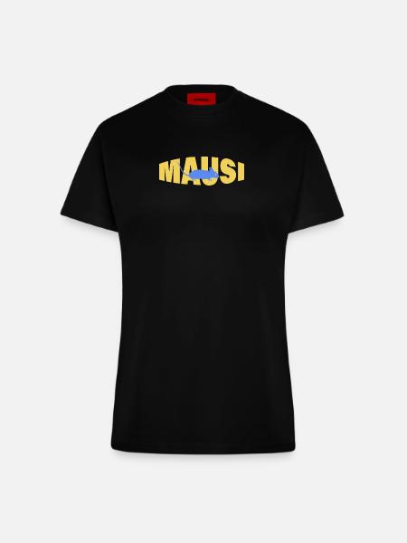 MAUSI - Fitted T-Shirt - made by SPREAD - SOLID BLACK