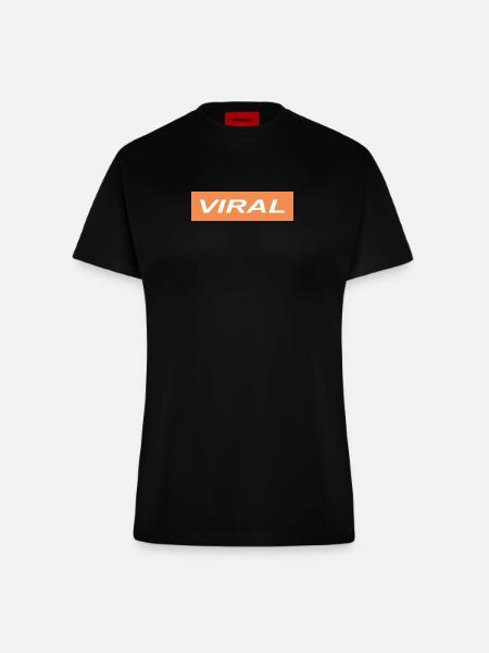 VIRAL - Fitted T-Shirt - made by SPREAD - SOLID BLACK