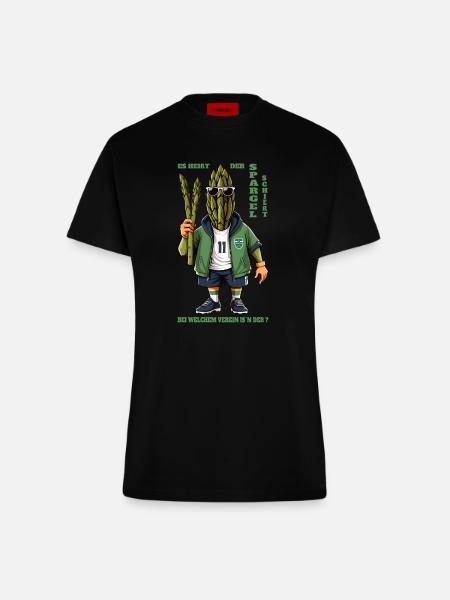 Spargel Verein - Fitted T-Shirt - made by SPREAD - SOLID BLACK