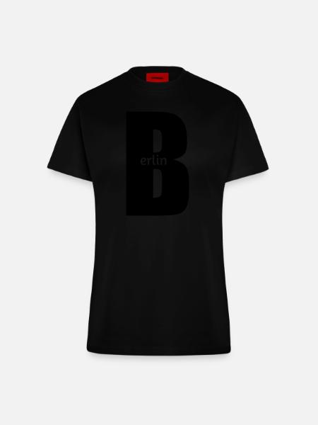 Berlin - Fitted T-Shirt - made by SPREAD - SOLID BLACK