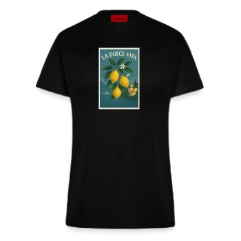 La Dolce Vita - Fitted T-Shirt - made by SPREAD - SOLID BLACK - Vorne