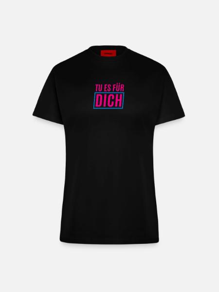 Tu es fuer dich - Fitted T-Shirt - made by SPREAD - SOLID BLACK