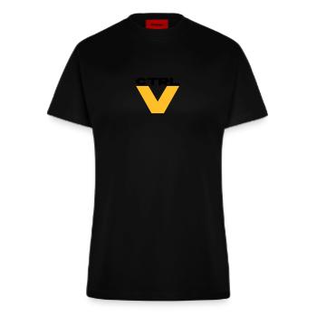 ctrl v - T-shirt bio slim fit fabriqué en UE - SOLID BLACK - Devant