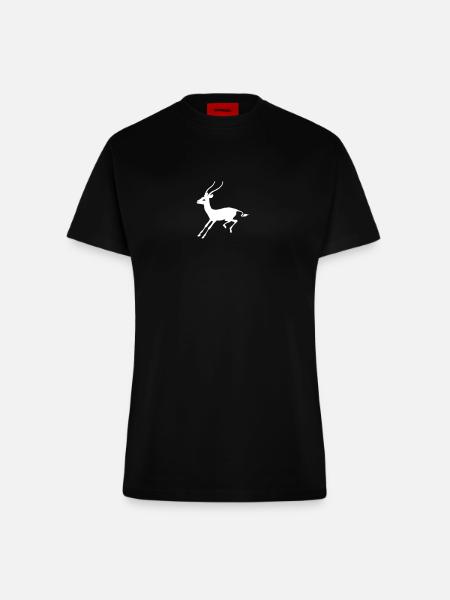 Gazelle - Fitted T-Shirt - made by SPREAD - SOLID BLACK