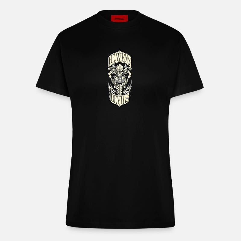 Heavens Devils - T-shirt bio slim fit fabriqué en UE - SOLID BLACK
