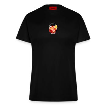 Aperitivo-Zeit - Fitted T-Shirt - made by SPREAD - SOLID BLACK - Vorne