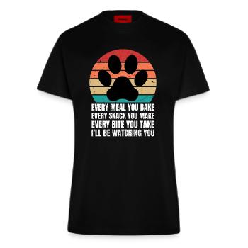 every meal you bake every snack you make - Fitted T-Shirt - made by SPREAD - SOLID BLACK - Vorne
