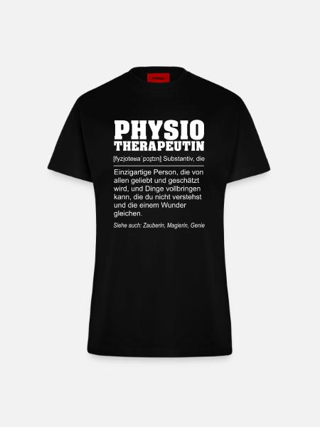 Physiotherapeutin - Lustige Definition - Fitted T-Shirt - made by SPREAD - SOLID BLACK