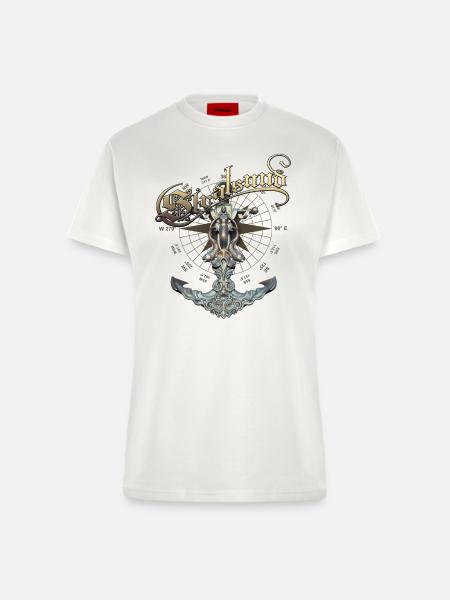 Stralsund Anker - Fitted T-Shirt - made by SPREAD - OFF WHITE