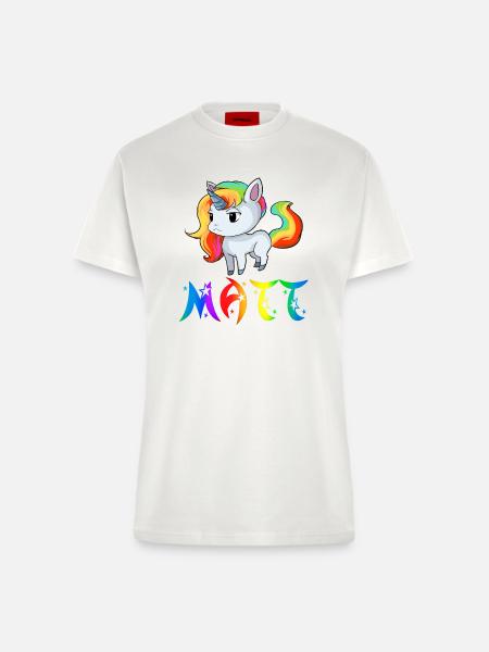 Einhorn Matt - Fitted T-Shirt - made by SPREAD - OFF WHITE