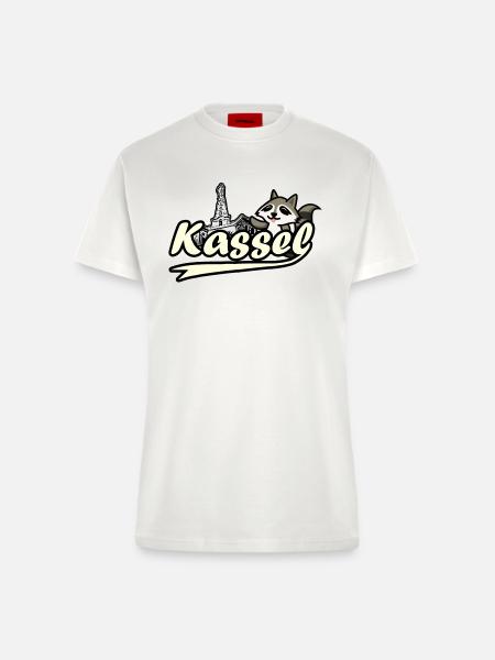 Kassel Waschbär Herkules - Fitted T-Shirt - made by SPREAD - OFF WHITE
