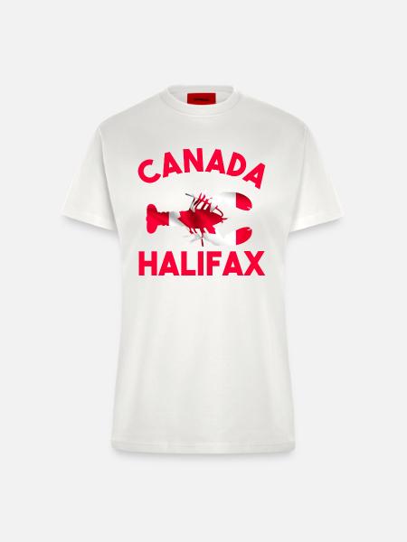 Kanada Canada Halifax Himmer - Fitted T-Shirt - made by SPREAD - OFF WHITE