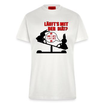 Abnehmen Diät Humor - Fitted T-Shirt - made by SPREAD - OFF WHITE - Vorne