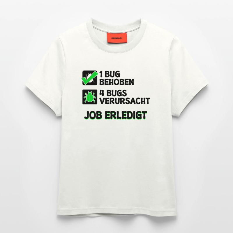 Open Source Bugfixing Bugs Developer Programmier Fitted T-Shirt - made by SPREAD