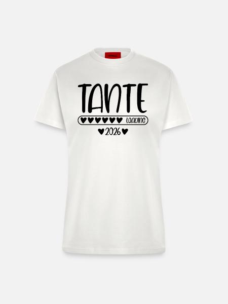 Tante 2026 loading - Fitted T-Shirt - made by SPREAD - OFF WHITE