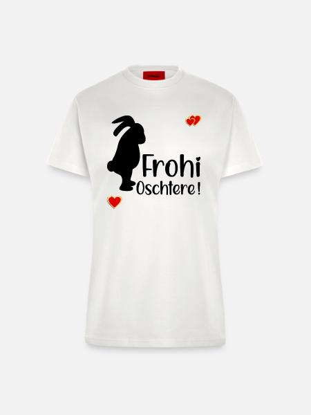 FROHE OSTERN SCHWEIZ - Fitted T-Shirt - made by SPREAD - OFF WHITE