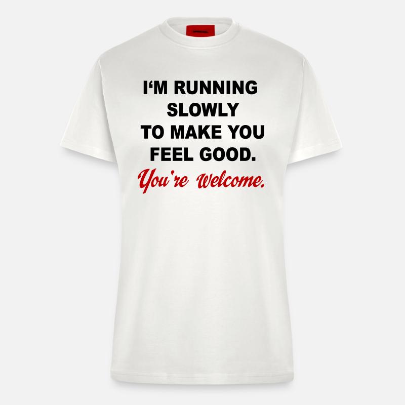 run - Fitted T-Shirt - made by SPREAD - OFF WHITE