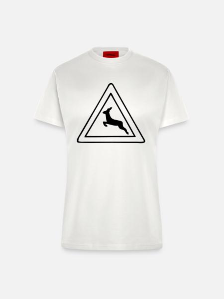 wild - Fitted T-Shirt - made by SPREAD - OFF WHITE