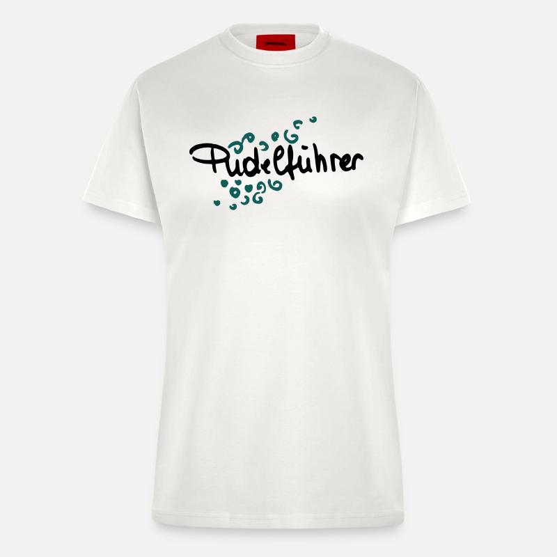 Pudelführer - Fitted T-Shirt - made by SPREAD - OFF WHITE