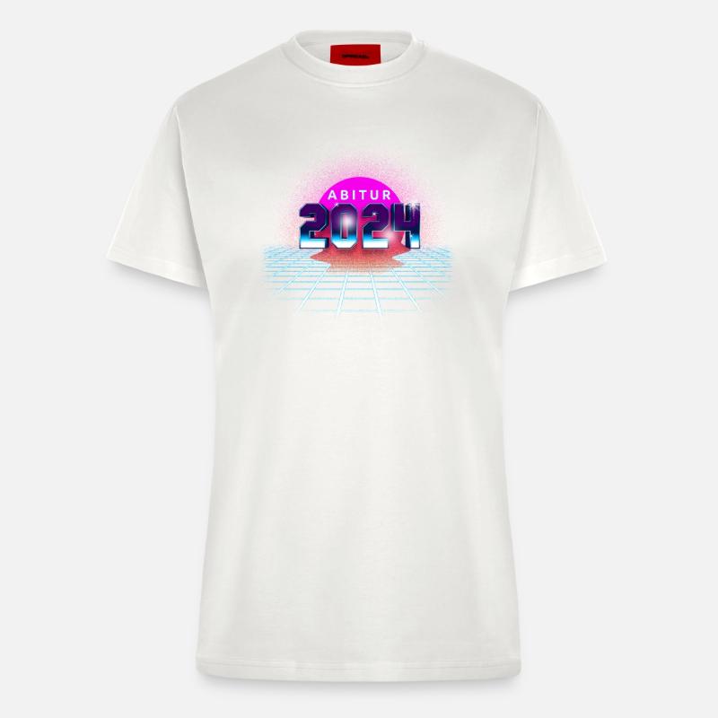 Abitur 2024 Abi Studium Abschlussklasse - Fitted T-Shirt - made by SPREAD - OFF WHITE