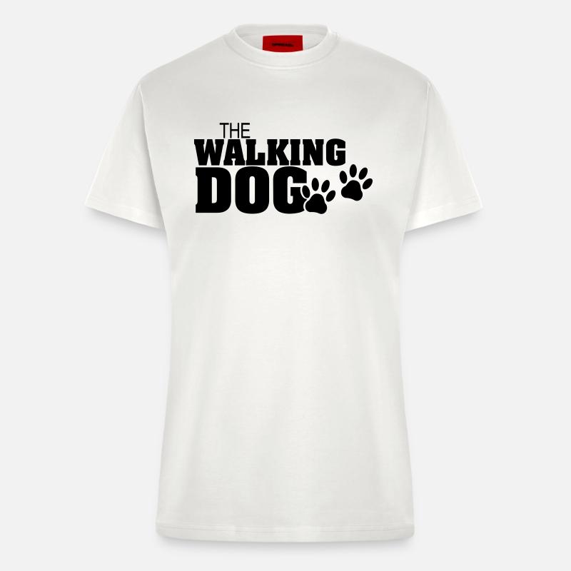 The Walking Dog - Version03 - Fitted T-Shirt - made by SPREAD - OFF WHITE