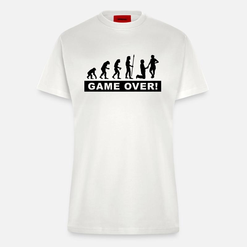bachelor bachelorette - Fitted T-Shirt - made by SPREAD - OFF WHITE