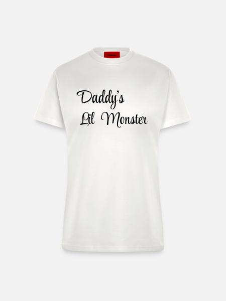 Daddy's little monster - Fitted T-Shirt - made by SPREAD - OFF WHITE