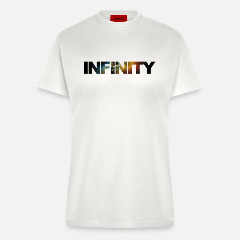 Infinity Infinity Starry Galaxy - Fitted T-Shirt - made by SPREAD - OFF WHITE