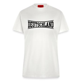 Deutschland - Germany - Berlin - Fußball - Soccer - Fitted T-Shirt - made by SPREAD - OFF WHITE - Vorne