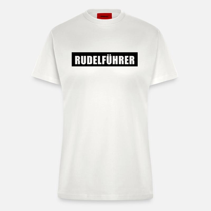 Rudelführer - Fitted T-Shirt - made by SPREAD - OFF WHITE