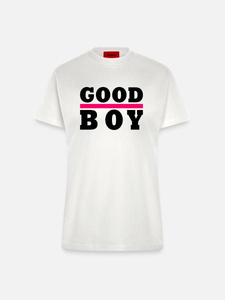 Good boy - Fitted T-Shirt - made by SPREAD - OFF WHITE