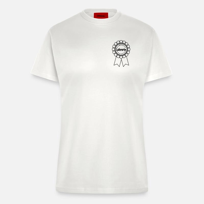 Beste Lehrerin - Fitted T-Shirt - made by SPREAD - OFF WHITE