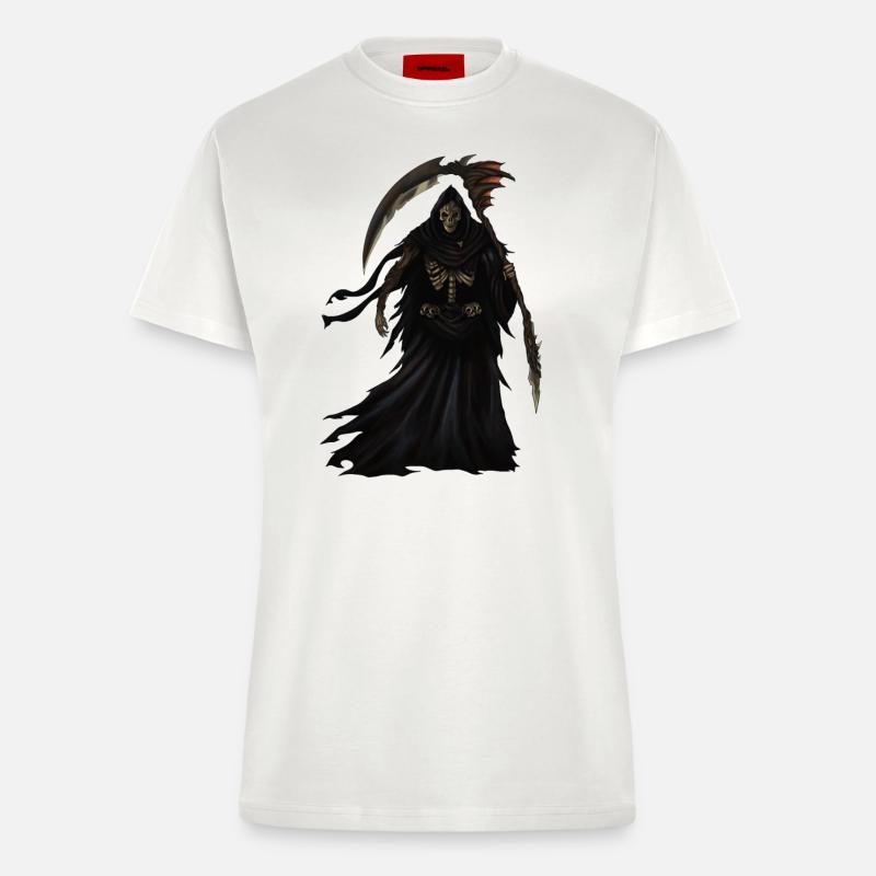 Grim Reaper 2 - T-shirt bio slim fit fabriqué en UE - OFF WHITE