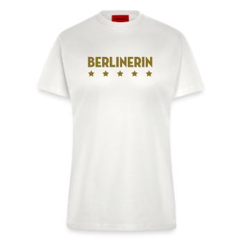 Berliner Berlinerin Berlin Deutschland Deutsch - Fitted T-Shirt - made by SPREAD - OFF WHITE - Vorne