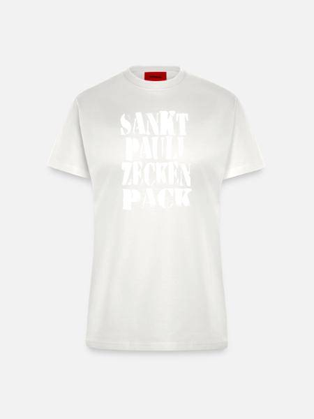 St. Pauli Zecken Pack - Fitted T-Shirt - made by SPREAD - OFF WHITE