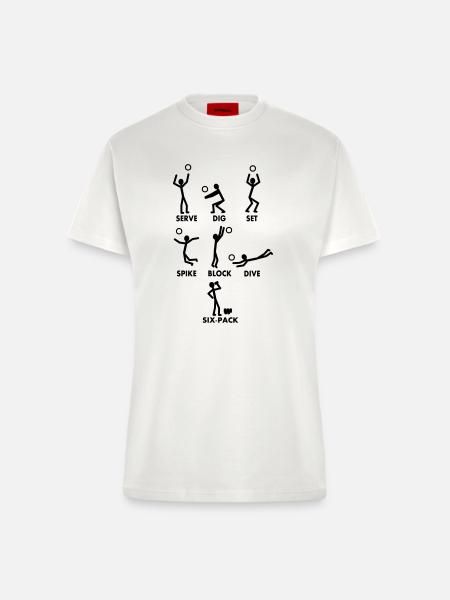 Volleyball-Slang - Fitted T-Shirt - made by SPREAD - OFF WHITE