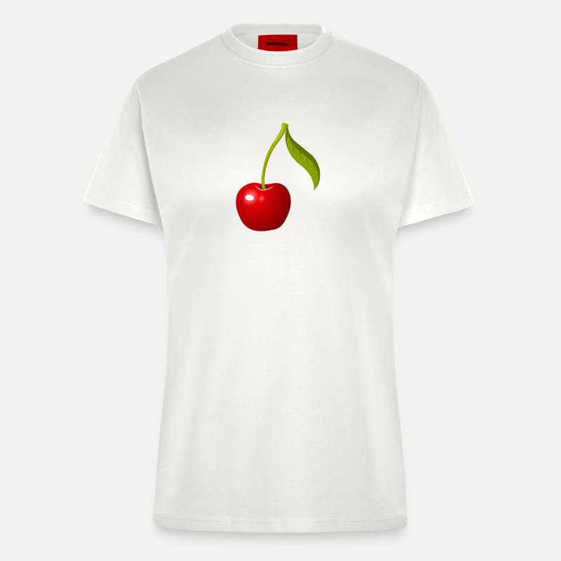 Kirsche - Fitted T-Shirt - made by SPREAD - OFF WHITE