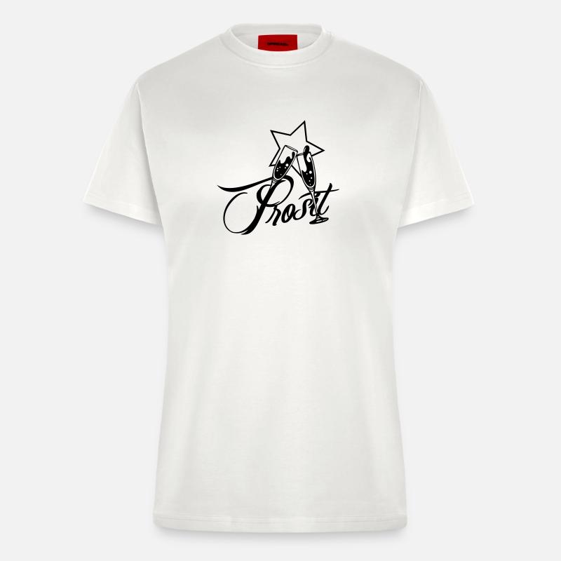 prosit3 - Fitted T-Shirt - made by SPREAD - OFF WHITE