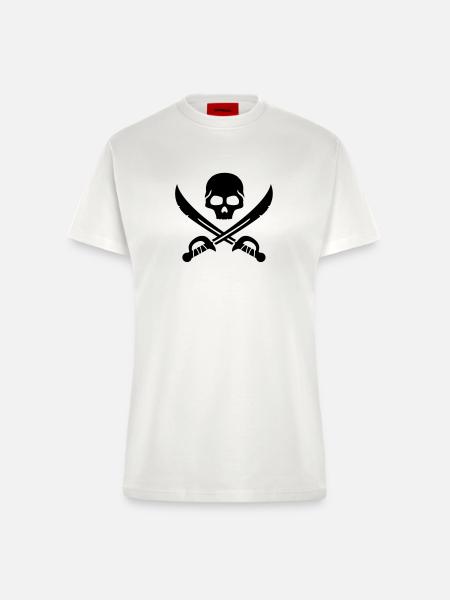 pirat__f1 - Fitted T-Shirt - made by SPREAD - OFF WHITE