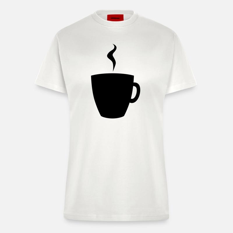 *coffee - Fitted T-Shirt - made by SPREAD - OFF WHITE