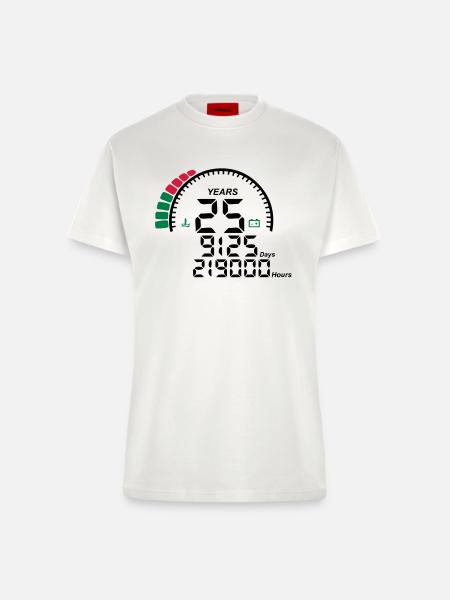 Jahre 25 Jahre Jubiläum Meter - Fitted T-Shirt - made by SPREAD - OFF WHITE