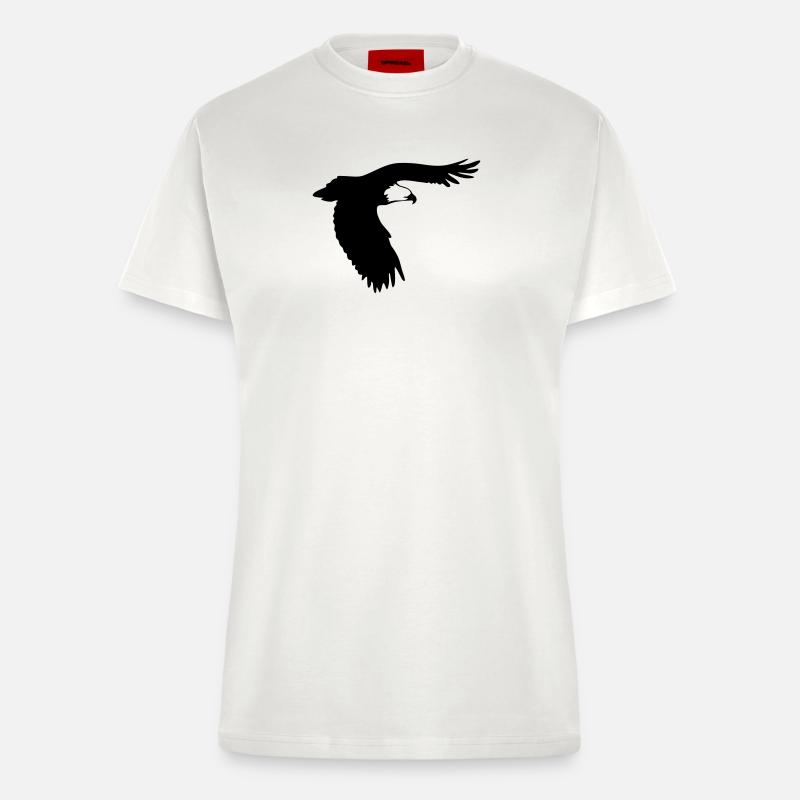 Raubvogel - Adler - Eagle - Fitted T-Shirt - made by SPREAD - OFF WHITE