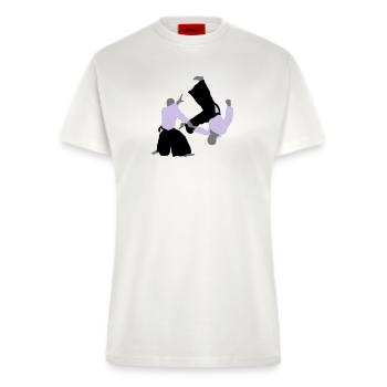 aikido - Fitted T-Shirt - made by SPREAD - OFF WHITE - Front