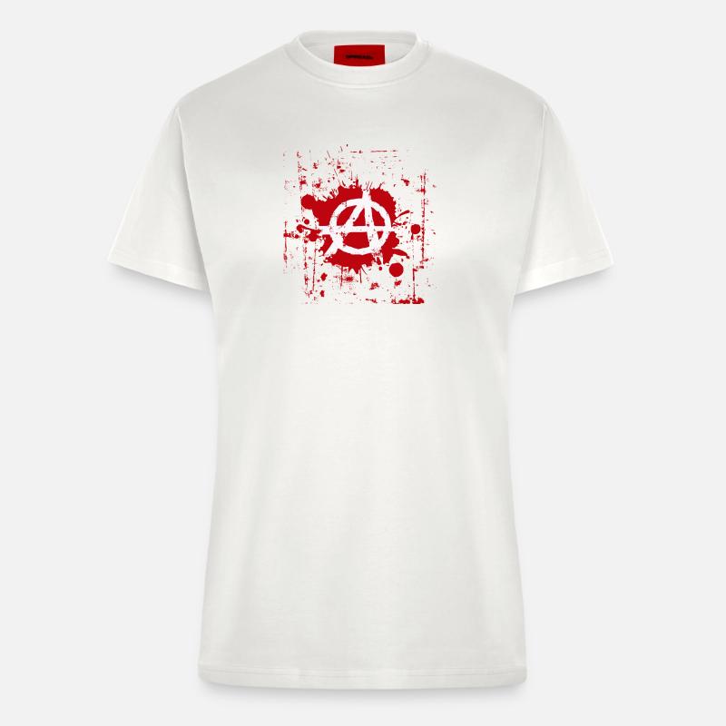 anarchy - Fitted T-Shirt - made by SPREAD - OFF WHITE
