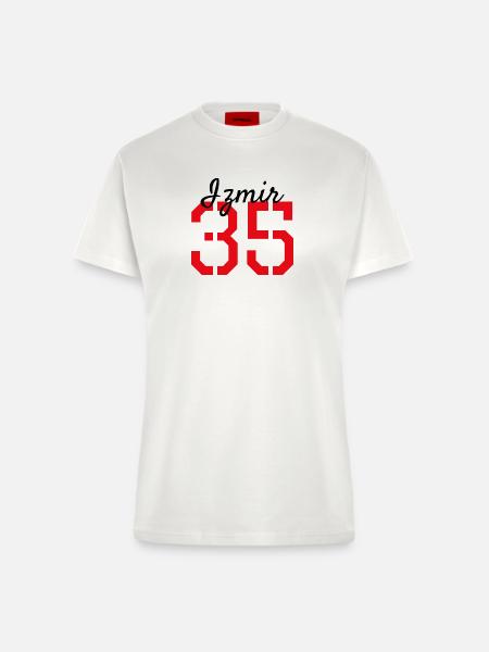 Izmir 35 Türkei - Fitted T-Shirt - made by SPREAD - OFF WHITE