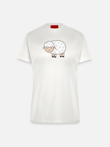 Schaf Schafe - Fitted T-Shirt - made by SPREAD - OFF WHITE