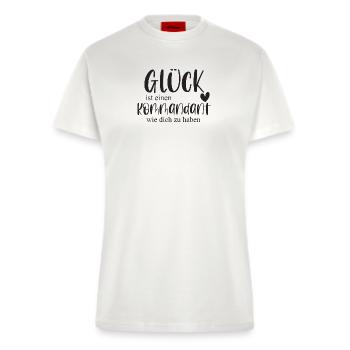Kommandant Freiwillige Feuerwehr Ehrenamt Geschenk - Fitted T-Shirt - made by SPREAD - OFF WHITE - Vorne
